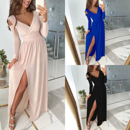 Women's Maxi Dress | V-Neck With Split