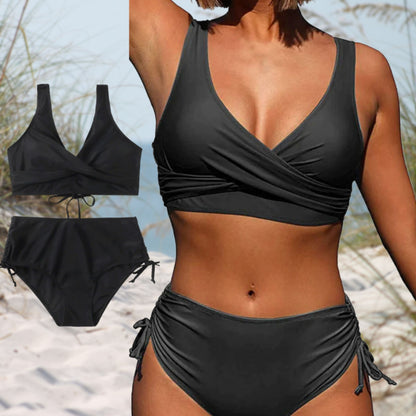 Women's Bikini Set | High-Waisted with Wrap Top