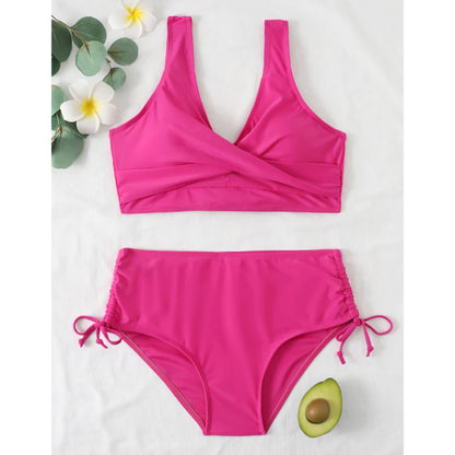 Women's Bikini Set | High-Waisted with Wrap Top