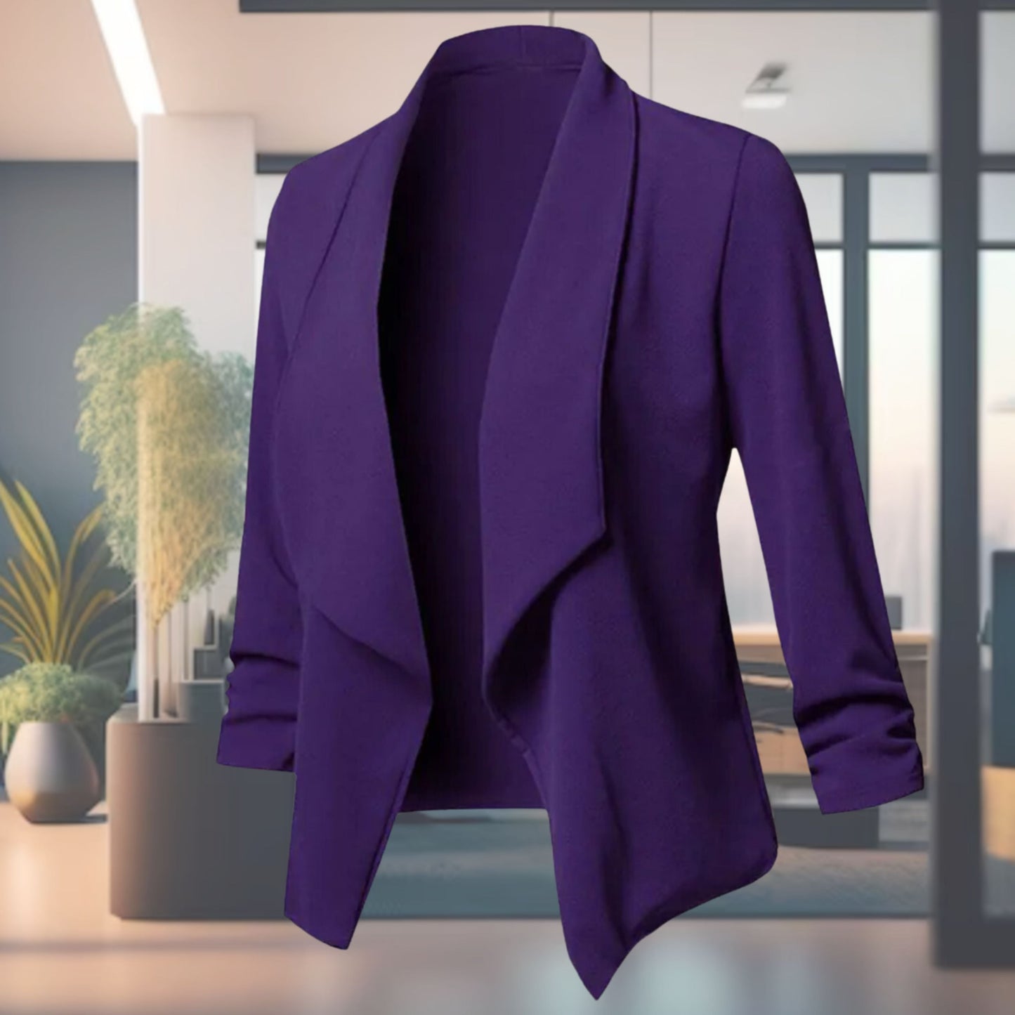 Women's Blazer | Open Front Design