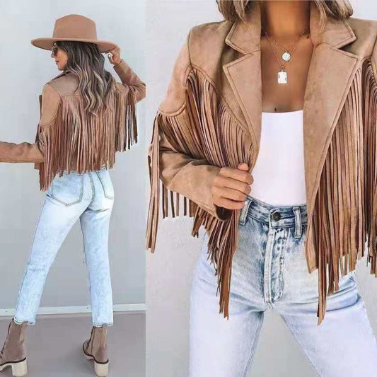 Women's Fringe Jacket | with Tassels