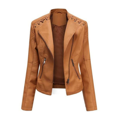 Women's Biker Jacket | Zip-Up