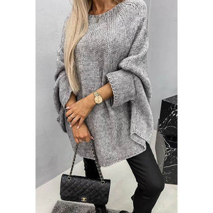 Women's Oversized Sweater | Batwing Sleeves