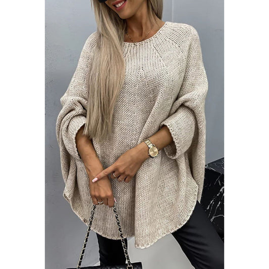 Women's Oversized Sweater | Batwing Sleeves