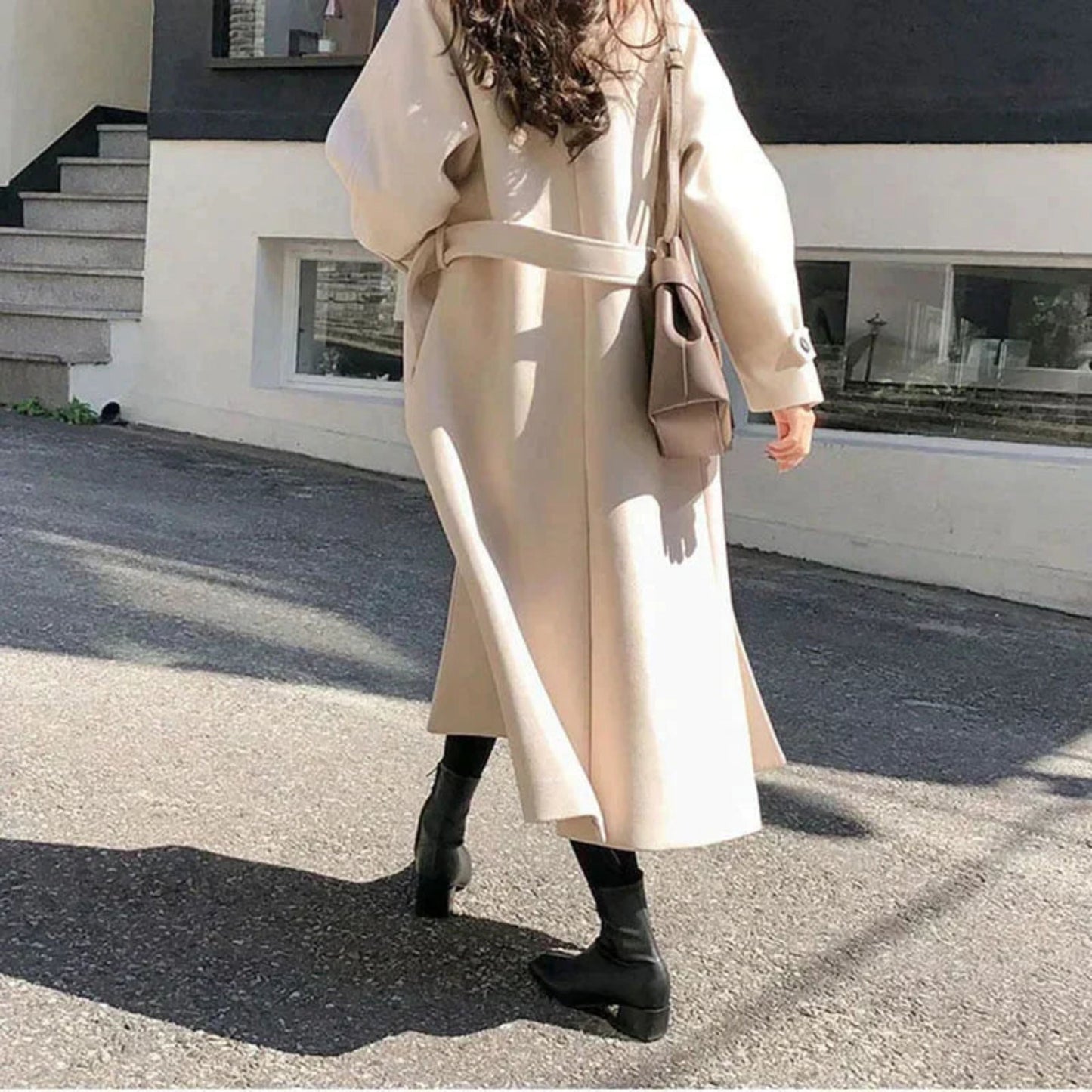 Women's Trench Coat | Long Button-Up