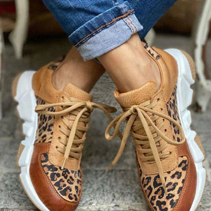 Women's Leopard Print Sneakers | Chunky Sole