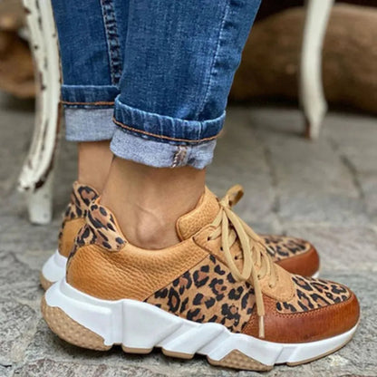 Women's Leopard Print Sneakers | Chunky Sole