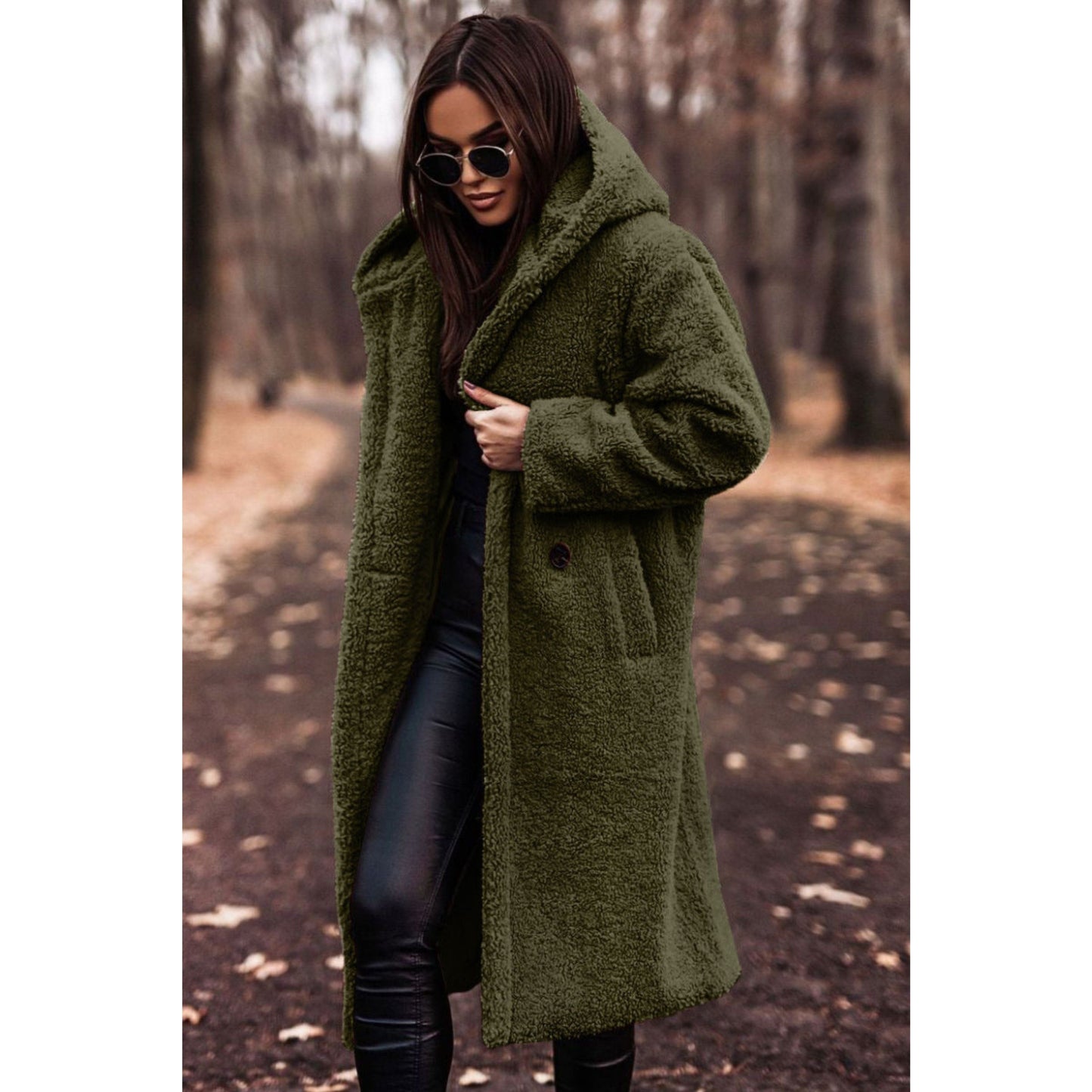 Ladies Long Coat | Hooded Oversized