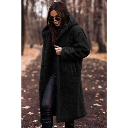 Ladies Long Coat | Hooded Oversized