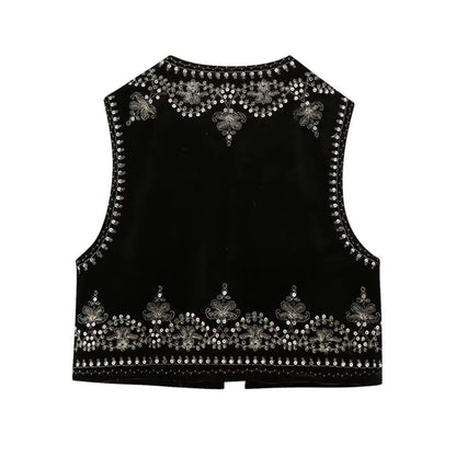 Women's Vest | Embroidered