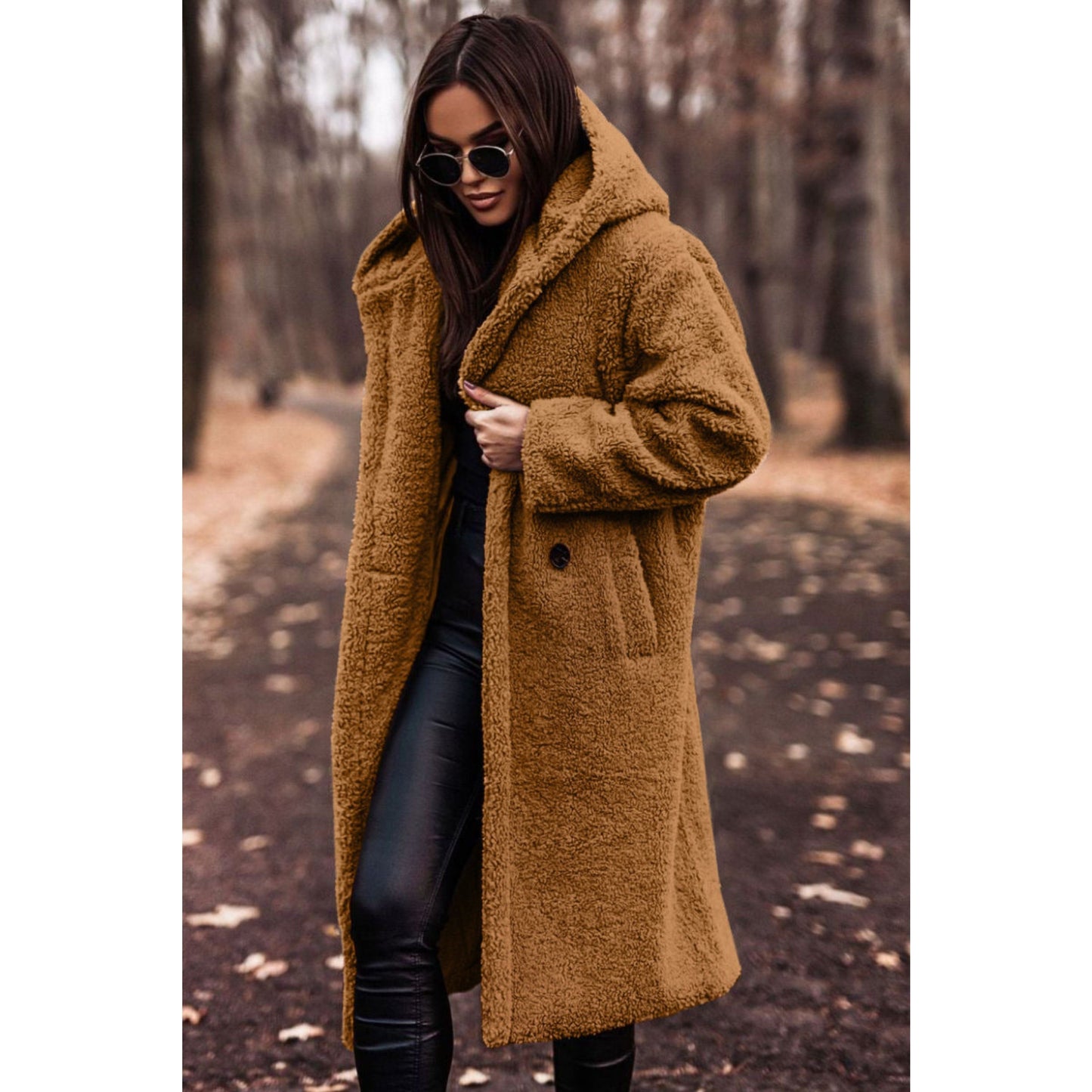 Ladies Long Coat | Hooded Oversized