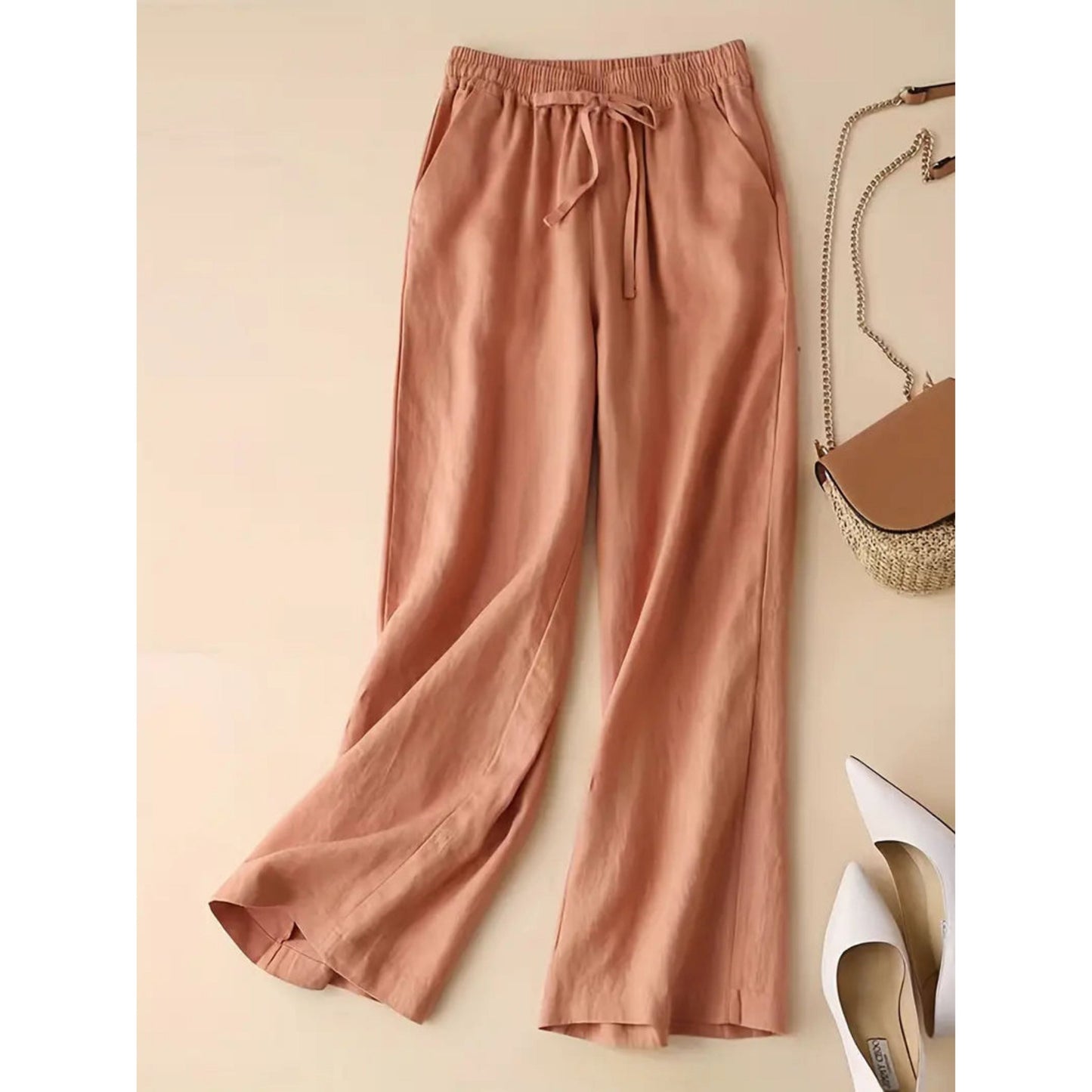 Women's Wide-Leg Pants | Drawstring