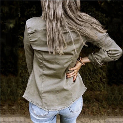 Ladies Jacket with Buttons | Casual with long sleeves