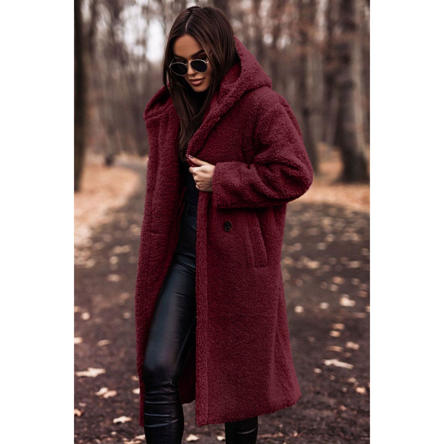 Ladies Long Coat | Hooded Oversized